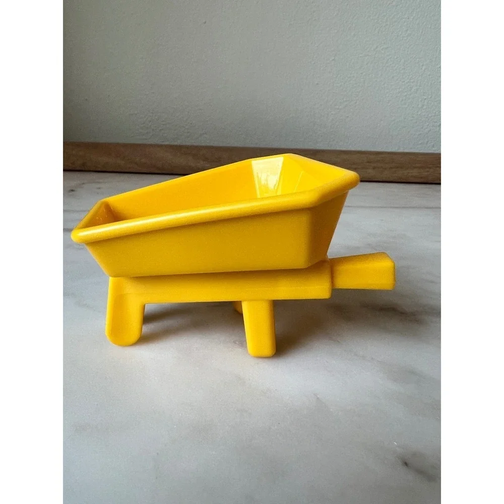 Vintage Collectors Fisher-Price Little People Yellow Wheelbarrow Easter Eggs